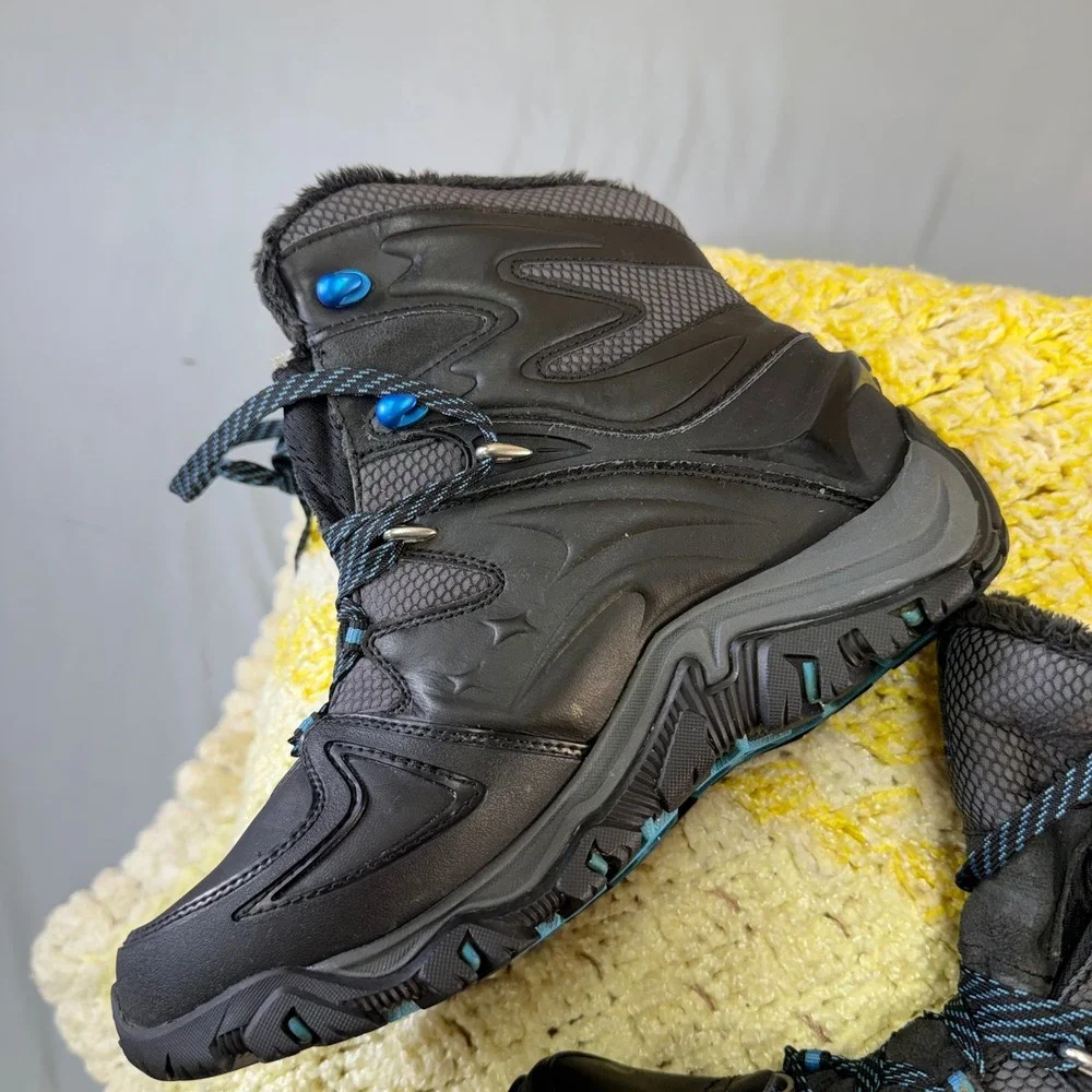 Merrell Womens Black Waterproof Winter Hiking Boots J21120 Size‎ 9 Active Heat
